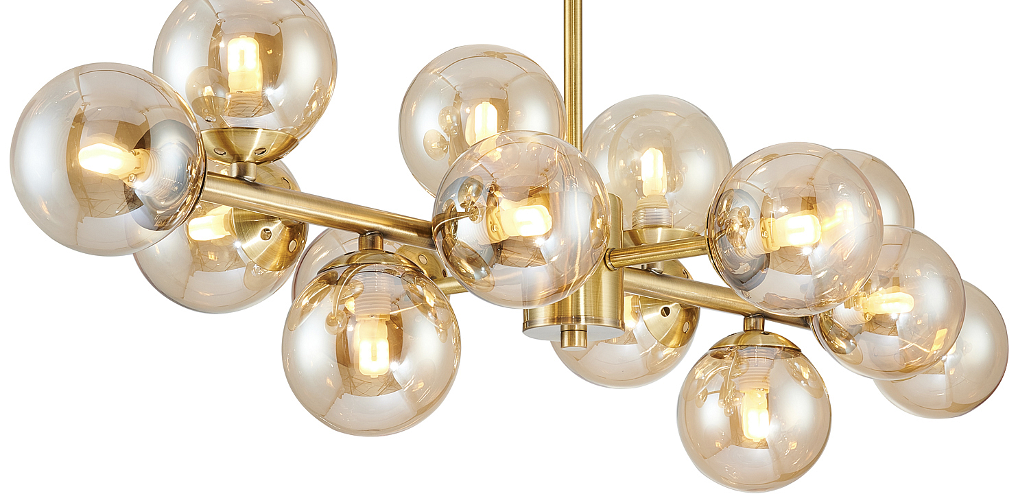Люстра Berries Chandelier amber 14 Люстра Berries Chandelier amber 14 - Loft-Concept в Орле