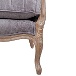 Кресло Ava Classical Armchair brown and grey velour варинант исполнения - 6 | Loft Concept в Орле