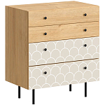 Комод с принтом на ящиках Elise Chest of Drawers варинант исполнения - 9 | Loft Concept в Орле