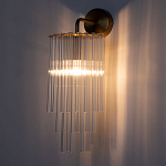 Бра с круглым основанием и длинными прозрачныи стеклянными трубками Nembus варинант исполнения - 2 | Loft Concept в Орле