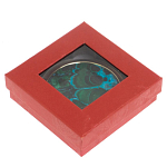 Зеркало карманное складное круглое из натурального камня Малахит с Хризоколлой в подарочной упаковке Gold Stone Mirrors варинант исполнения - 4 | Loft Concept в Орле