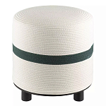 Пуф с плетеной светло-бежевой обивкой Serene Holidays варинант исполнения - 1 | Loft Concept в Орле