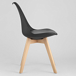 Стул с основой из пластика и мягким сиденьем Arvika Black варинант исполнения - 3 | Loft Concept в Орле