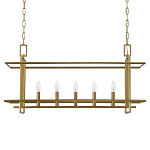 Подвесной светильник прямоугольный 5-ти ламповый Linear Kitchen Light варинант исполнения - 2 | Loft Concept в Орле