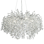 Люстра с хрустальными подвесками на металлических ветках Fairytree Light Silver Chandelier 14 варинант исполнения - 1 | Loft Concept в Орле
