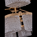 Люстра двухъярусная с текстурными овальными абажурами Splendor Palace Style варинант исполнения - 4 | Loft Concept в Орле