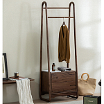 Вешалка деревянная с 2- мя ящиками Moon Walnut Furniture варинант исполнения - 2 | Loft Concept в Орле