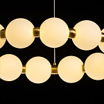Люстра круглая с матовыми белыми шарами PEARLS Suspension варинант исполнения - 7 | Loft Concept в Орле