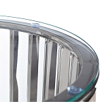 Столик журнальный с круглой прозрачной стеклянной столешницей Voluptuous варинант исполнения - 1 | Loft Concept в Орле