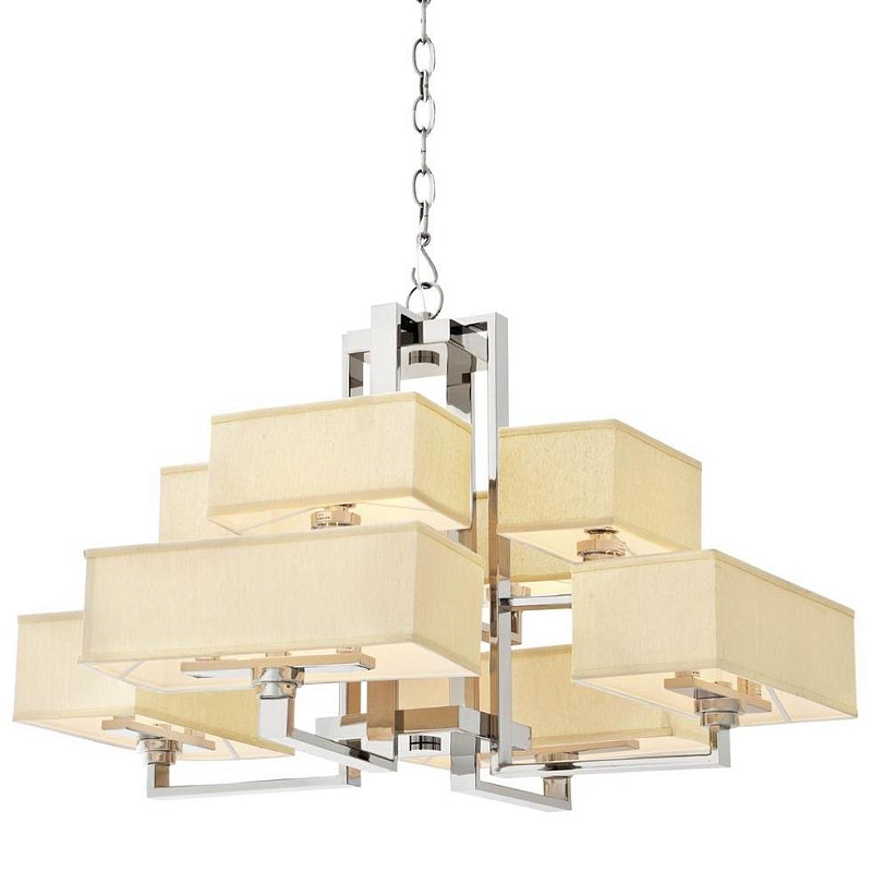 Люстра Eichholtz Chandelier Furstenberg Нержавеющая сталь Кремовый Люстра Eichholtz Chandelier Furstenberg Нержавеющая сталь Кремовый в Орле | Loft Concept