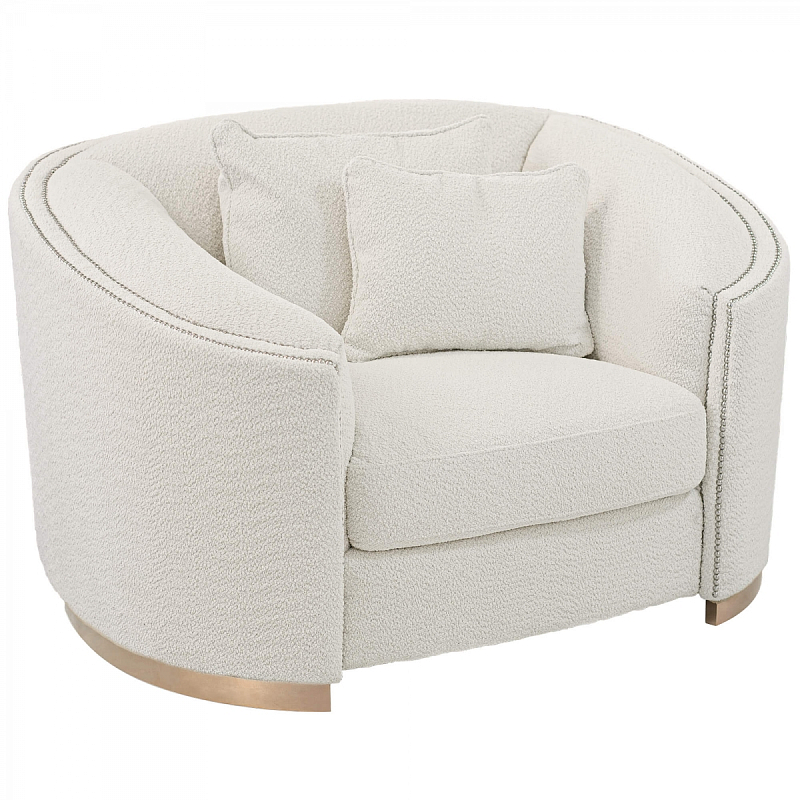 Кресло Maynard Armchair white Белый Медь Кресло Maynard Armchair white Белый Медь в Орле | Loft Concept