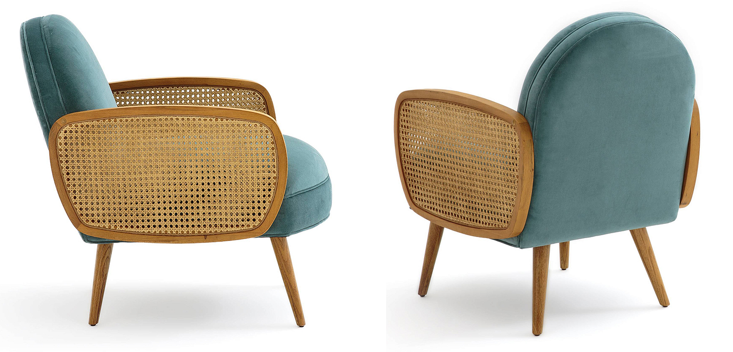 Кресло Morten Wicker Turquoise Armchair Кресло Morten Wicker Turquoise Armchair - Loft-Concept в Орле