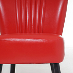 Кресло с обивкой из эко-кожи Harper Armchair Red варинант исполнения - 6 | Loft Concept в Орле