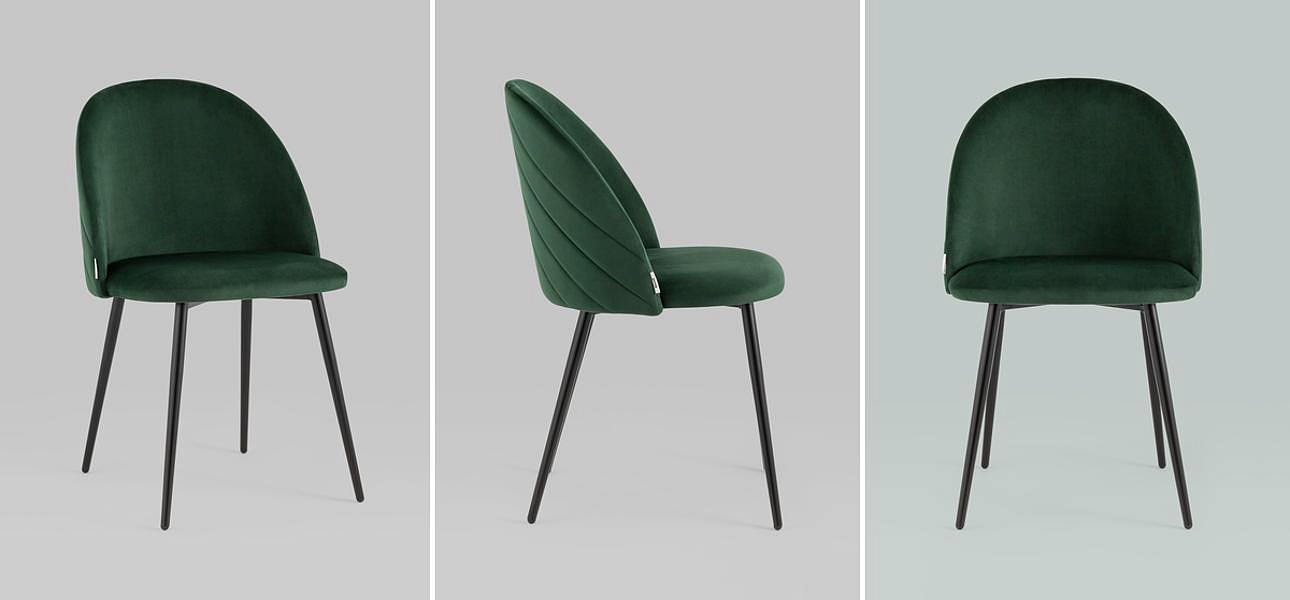 Стул Зеленый Велюр Miruna Leaf Chair Стул Зеленый Велюр Miruna Leaf Chair - Loft-Concept в Орле