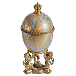 Шкатулка на величественных львах из фарфора с бронзовыми элементами Eden Garden варинант исполнения - 1 | Loft Concept в Орле