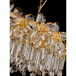 Люстра с декоративными элементами в виде крупных хрустальных цветов Palace Gardens варинант исполнения - 3 | Loft Concept в Орле