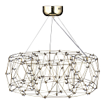 Люстра с тонкой металлической конструкцией цвета золото Quasar варинант исполнения - 3 | Loft Concept в Орле