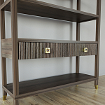 Стеллаж с двумя ящиками Elsa Dreams Walnut варинант исполнения - 2 | Loft Concept в Орле