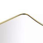 Зеркало золотистое с закруглёнными углами Thin Frame варинант исполнения - 2 | Loft Concept в Орле