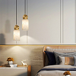 Подвесной светильник светодиодный с цилиндрическим плафоном Stone Helios варинант исполнения - 4 | Loft Concept в Орле