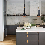  Подвесной светильник черного матового цвета с конусным плафоном 65 см Elstead Lighting варинант исполнения - 9 | Loft Concept в Орле