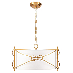 Люстра в форме цилиндра с белым тканевым абажуром Simple Knot варинант исполнения - 1 | Loft Concept в Орле