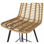 Стул барный с ротанговым плетением Half Bar Chair with Wicker без подлокотников варинант исполнения - 6 | Loft Concept в Орле