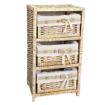 Стеллаж для детской с плетенным выдвижными корзинами Bow варинант исполнения - 1 | Loft Concept в Орле