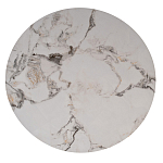 Стол журнальный круглый керамогранит белый Keramos варинант исполнения - 2 | Loft Concept в Орле