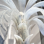 Торшер Glass Decorated Palm Floor Lamp White Листья Пальмы  варинант исполнения - 2 | Loft Concept в Орле