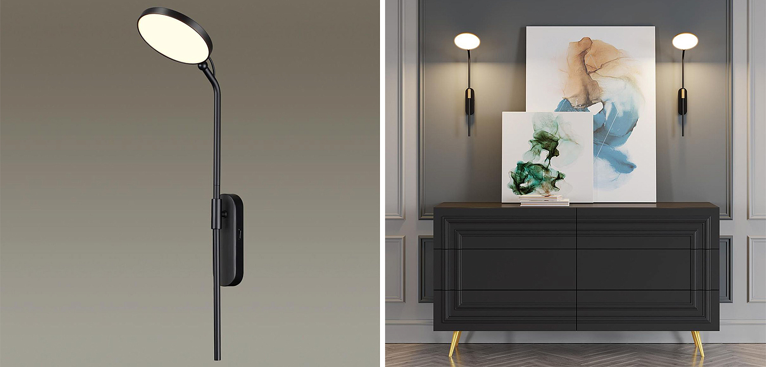 Бра Maxine Light Wall lamp Lantern Black Бра Maxine Light Wall lamp Lantern Black - Loft-Concept в Орле
