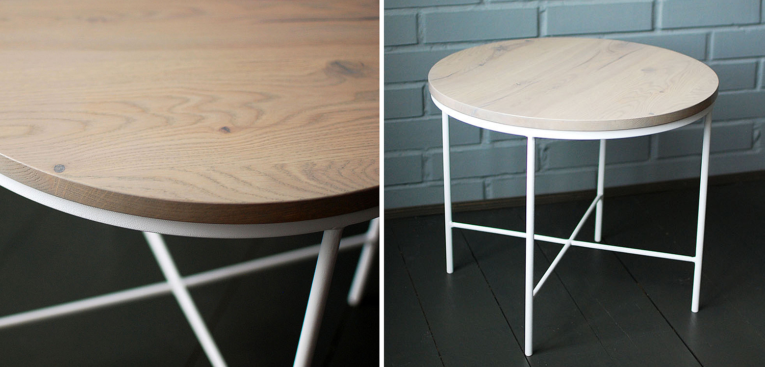 Кофейный стол Nava White Industrial Metal Rust Coffee Table Кофейный стол Nava White Industrial Metal Rust Coffee Table - Loft-Concept в Орле