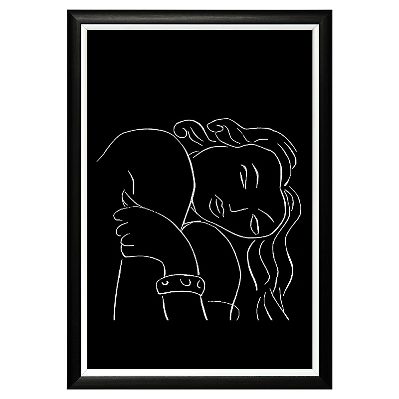 Постер White Silhouette Pasiphae Poster Черный Белый Постер White Silhouette Pasiphae Poster Черный Белый в Орле | Loft Concept