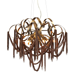 Люстра подвесная с переплетенными металлическими лентами и цепочками Atlantis Chain варинант исполнения - 1 | Loft Concept в Орле