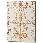 Постер на холсте с изображением ангела и растительных орнаментов Raffael Angel Poster варинант исполнения - 1 | Loft Concept в Орле