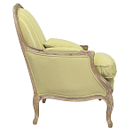 Кресло Ava Classical Armchair green striped flax варинант исполнения - 1 | Loft Concept в Орле