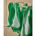 Люстра из стеклянных зеленых лепестков Petalled Illuminator варинант исполнения - 8 | Loft Concept в Орле