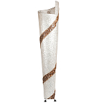 Торшер из перламутра на металлическом каркасе Indonesian Spiral 2 варинант исполнения - 3 | Loft Concept в Орле