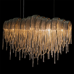 Люстра подвесная с металлическими цепочками и изогнутыми металлическими дугами 72 см Atlantis Chain варинант исполнения - 6 | Loft Concept в Орле