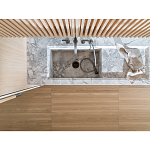 Кухонный гарнитур из камня и дерева с раздвижными дверцами TIVALÌ 2.0 Dada Engenereed Kitchen варинант исполнения - 8 | Loft Concept в Орле