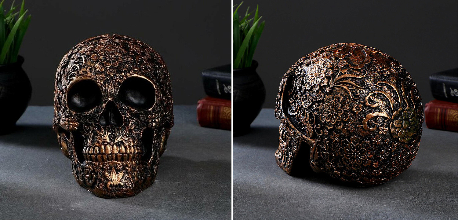 Статуэтка Patterned Skull Статуэтка Patterned Skull - Loft-Concept в Орле