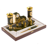 Настольный письменный набор из нефрита с ножом для бумаг в подарочной коробке Maecenas варинант исполнения - 3 | Loft Concept в Орле