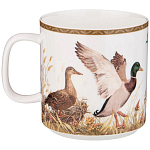 Кружка из фарфора с изображением уток и собаки 400 мл Hunting Porcelain Collection варинант исполнения - 1 | Loft Concept в Орле