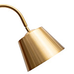 Торшер с мраморным столиком и золотым плафоном Ezio Floor Lamp варинант исполнения - 1 | Loft Concept в Орле