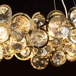 Люстра подвесная из золотых колец 57 см Golden Circles варинант исполнения - 5 | Loft Concept в Орле