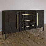 Буфет Primo с тремя ящиками и двумя фасадами Темный орех варинант исполнения - 2 | Loft Concept в Орле