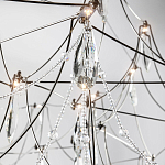 Люстра с каркасом из тонких металлических нитей и хрустальными подвесками Crystal Metal Threads Chandelier 100 варинант исполнения - 3 | Loft Concept в Орле