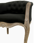 Кресло низкое в стиле прованс Louis French Armchair black flax варинант исполнения - 4 | Loft Concept в Орле