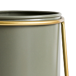 Кашпо из металла и латуни Elegance Elevated Planters оливковое  варинант исполнения - 3 | Loft Concept в Орле