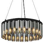 Люстра со стеклянными цилиндрическими плафонами Luminous Cylinders Smoky Round варинант исполнения - 1 | Loft Concept в Орле